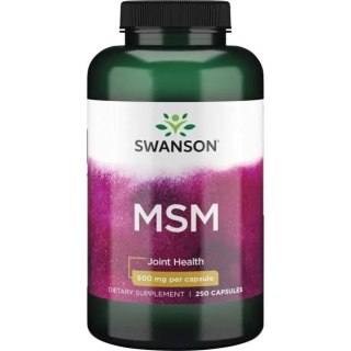 Swanson SWANSON Siarka MSM - Metylosulfonylometan 500 mg (250 kaps.)