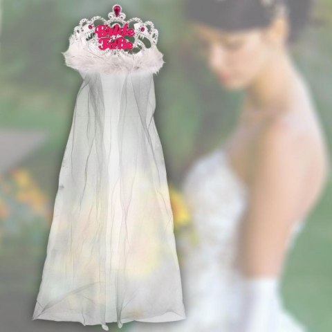 Tiara z welonem "Bride to be"