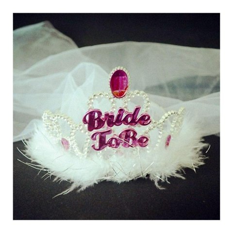 Tiara z welonem "Bride to be"