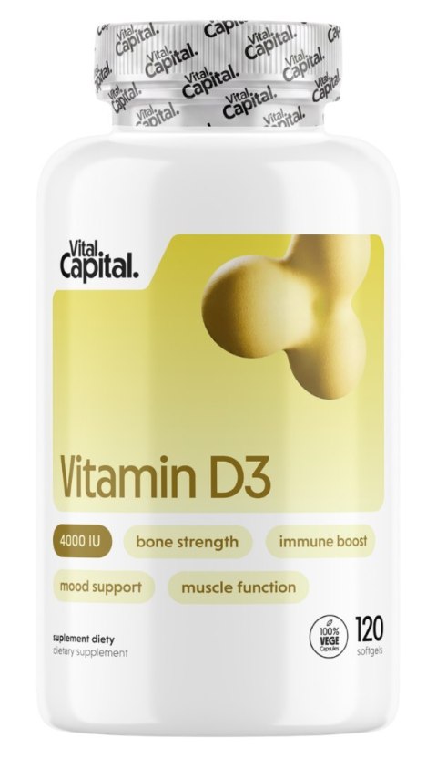 VitalCapital VITALCAPITAL Vitamin D3 4000IU (120 kaps.)