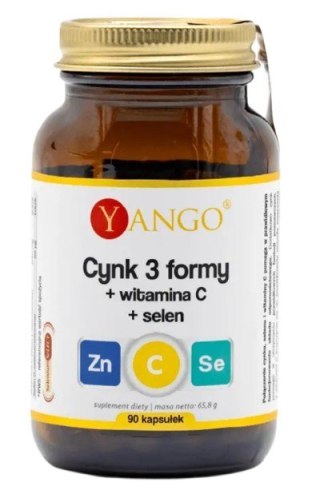 Yango YANGO Cynk 3 formy + witamina C + selen (90 kaps.)