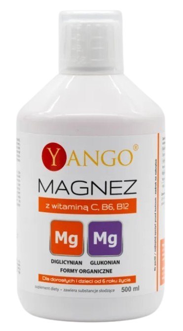 Yango YANGO Magnez z Witaminą C, B6, B12 (500 ml)