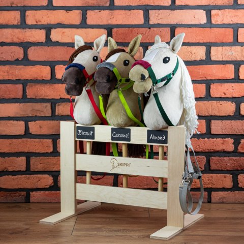 Hobby Horse Skippi A3 - Karmel - Beżowy - kantar i wodze w zestawie