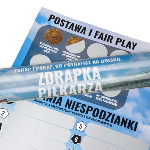 Mata treningowa piłkarska Sprintigo ProMat XXL 180x120 i Zdrapka Piłkarza