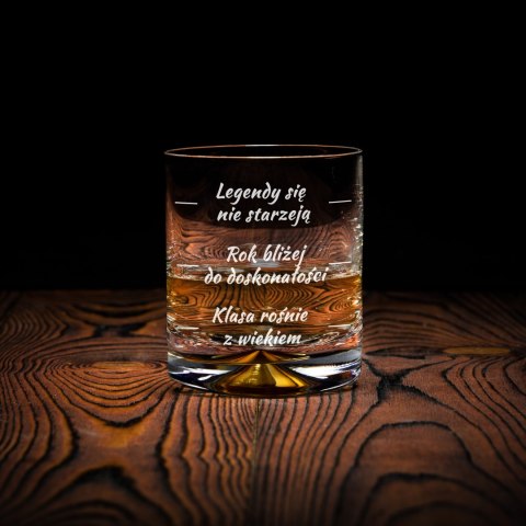 Urodzinowa szklanka do whisky z nadrukiem - prezent na 60-tkę